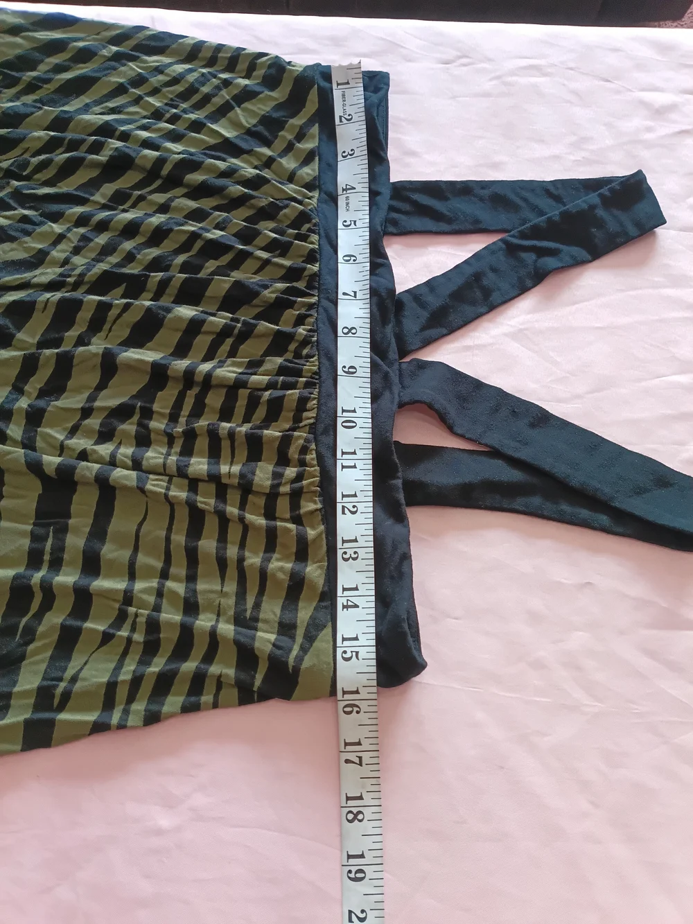 Michael Kors Size P/S Petite Tank Halter Neckline Green Black Zebra Print Womens